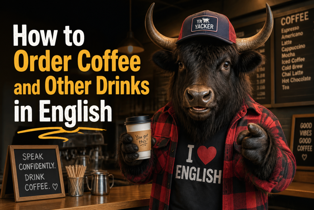 How to order coffee and drinks in English