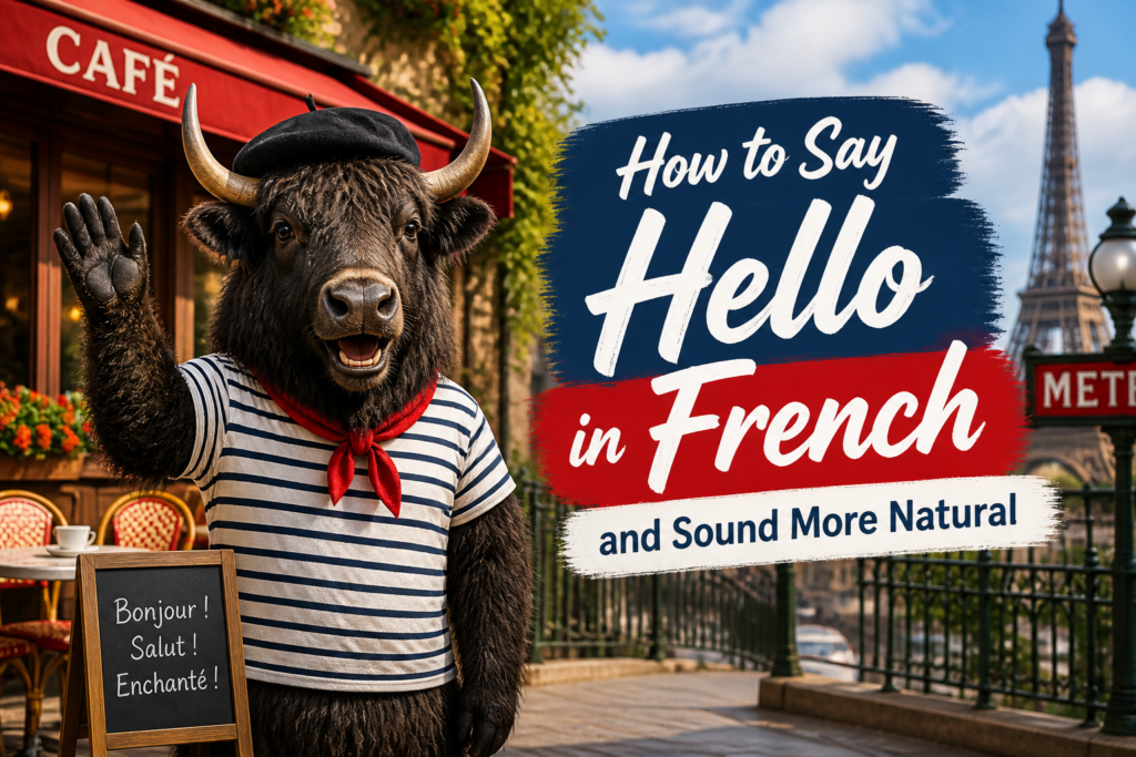 How to say hello in French