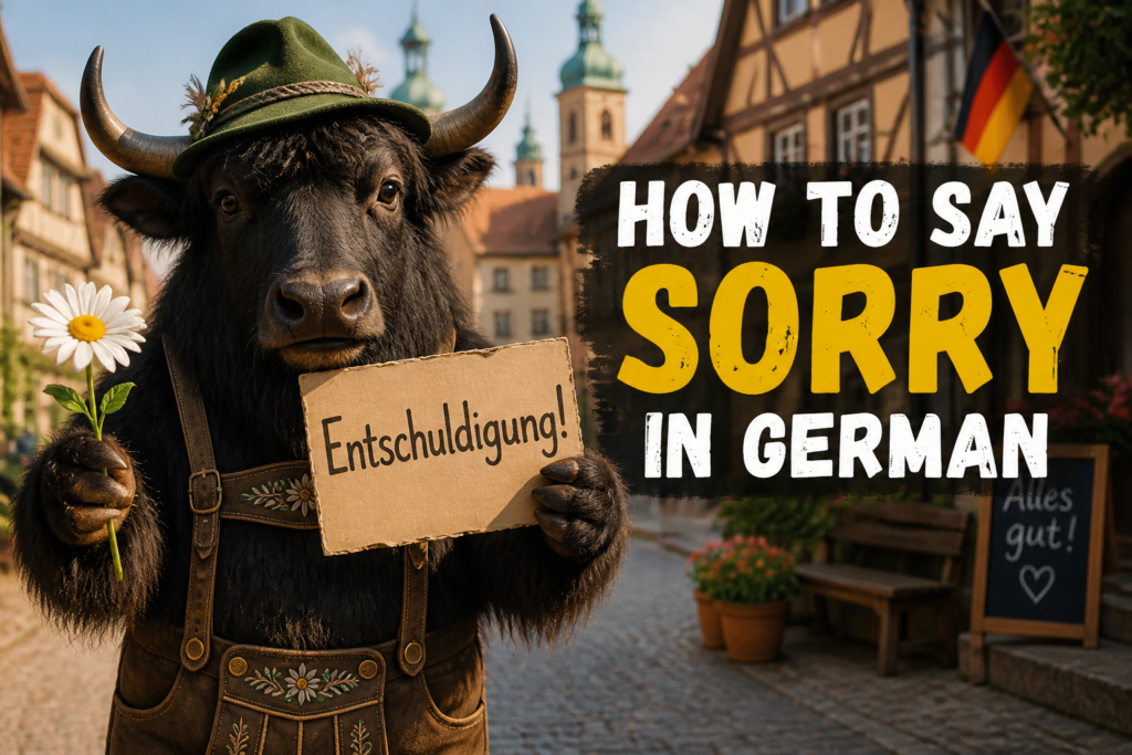 German phrases for apologizing