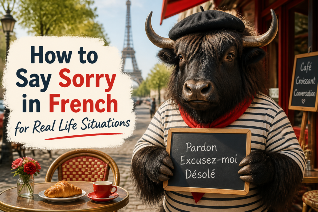 How to say sorry in French
