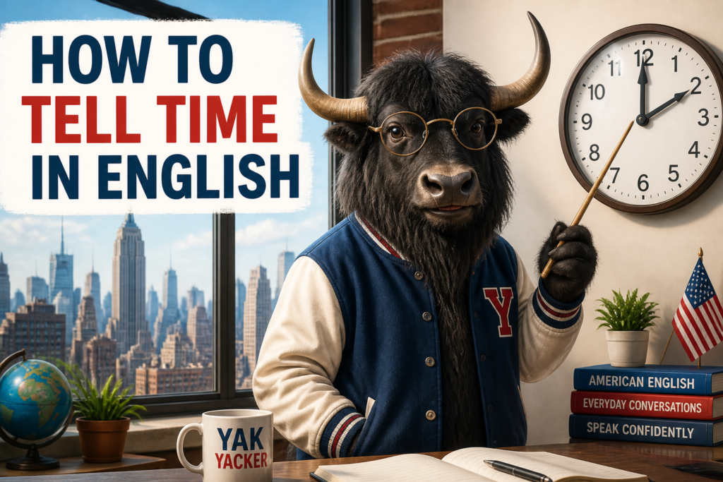How to tell time in English