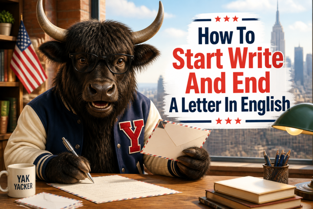 How to write a letter in English