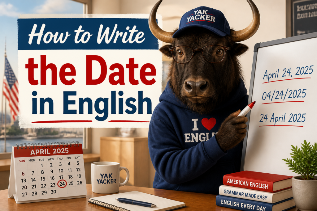 How to write the date in English