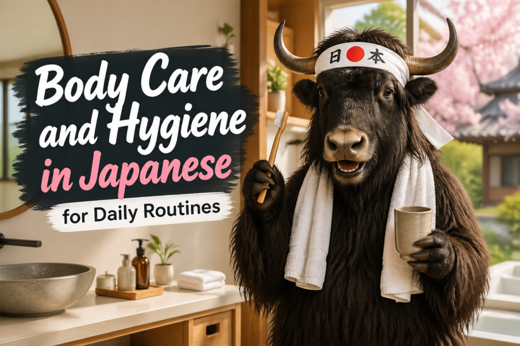 Japanese hygiene vocabulary words