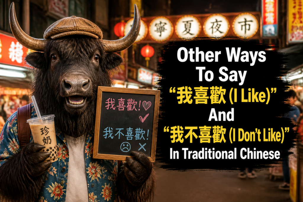 Different ways to say I like and I don't like in Chinese