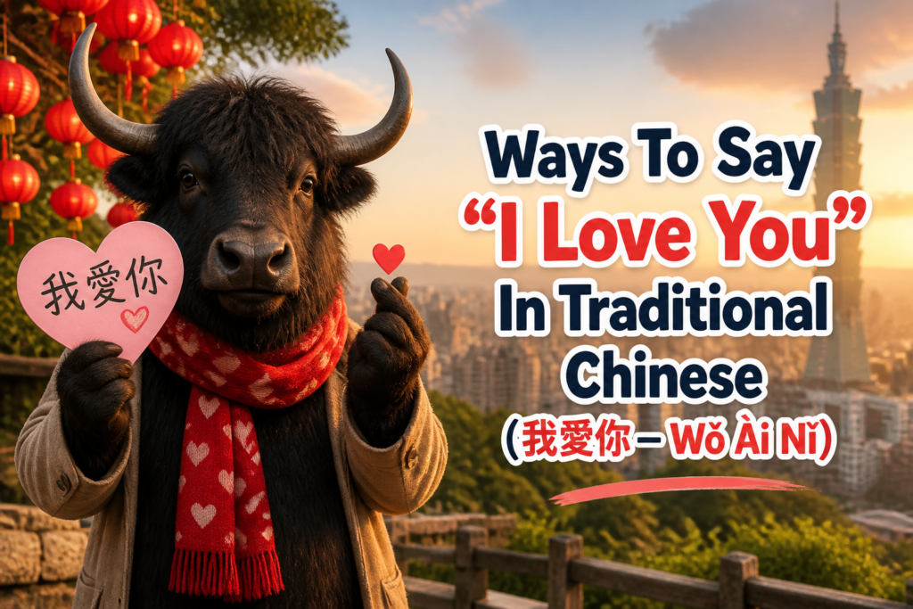 Ways to say I love you in Traditional Chinese