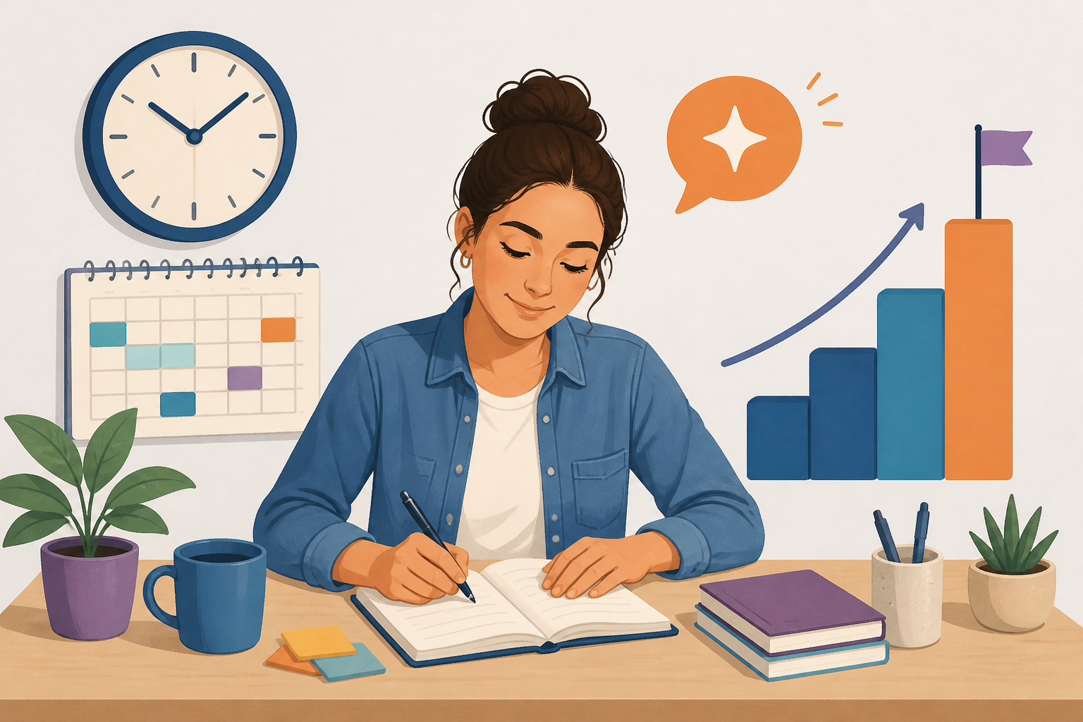 Adult learner balancing study time, motivation, and steady progress