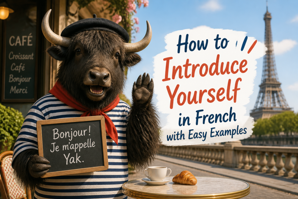 Introduce yourself in French guide