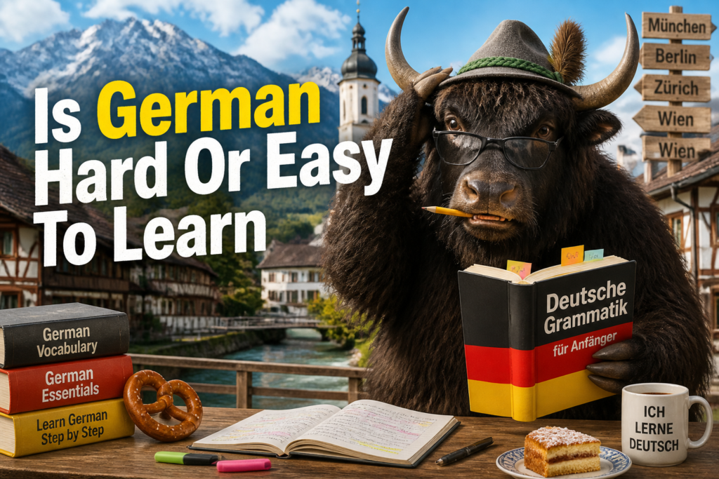 German language learning difficulty concept