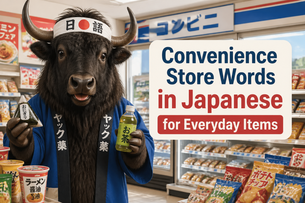 Japanese convenience store vocabulary