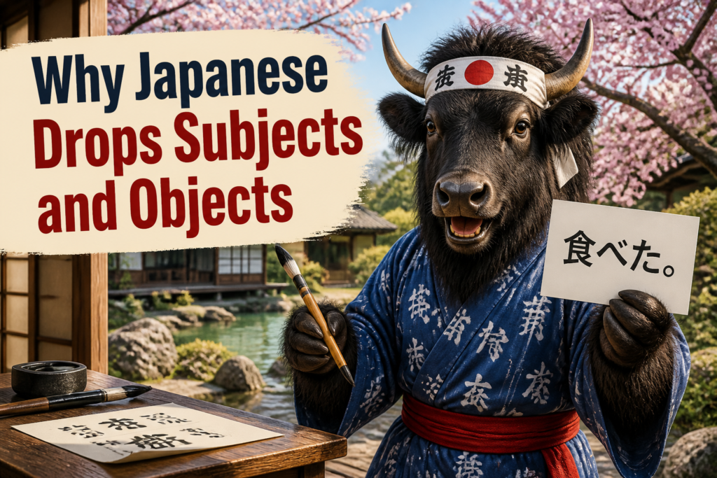Japanese omitted subject examples