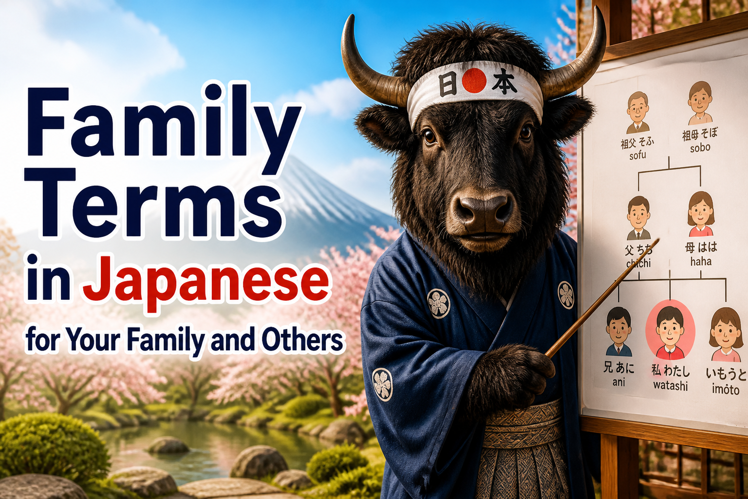 Family Terms in Japanese for Your Family and Others