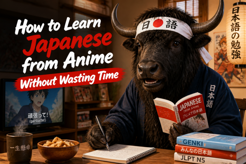 Anime scene with Japanese subtitles