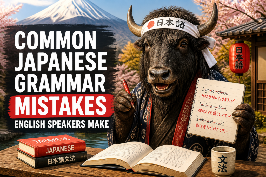 Japanese grammar mistake corrections