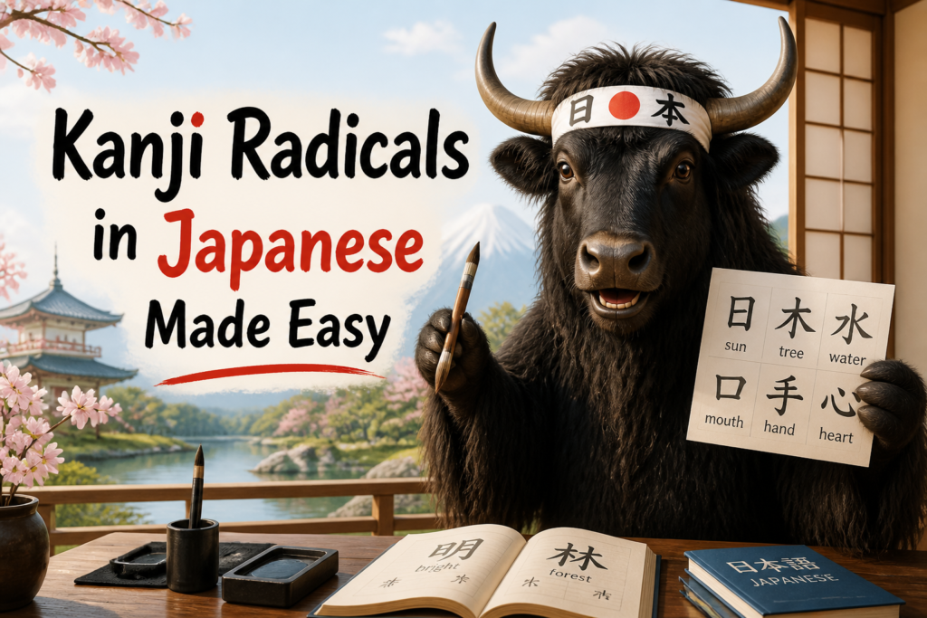 Japanese kanji radical examples