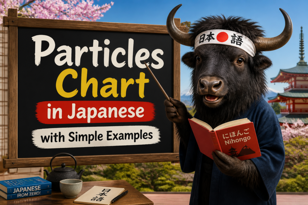 Japanese particles chart