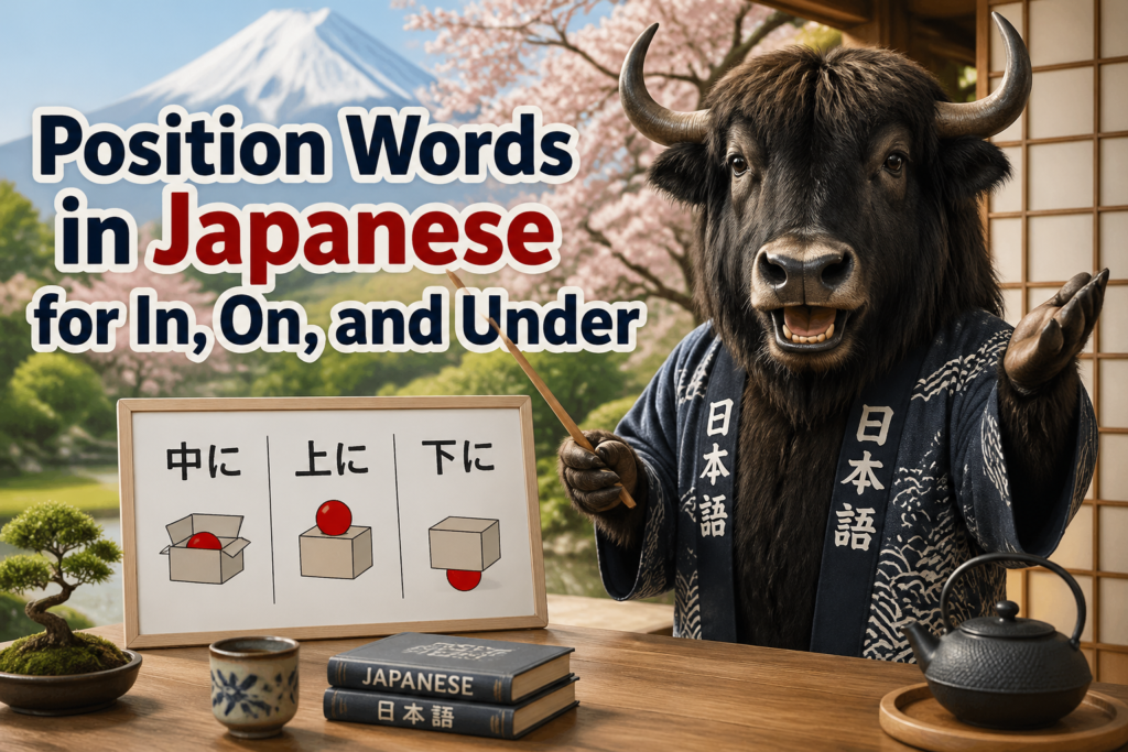 Japanese position words chart