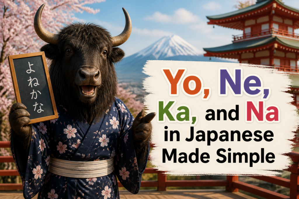Japanese sentence ending particles