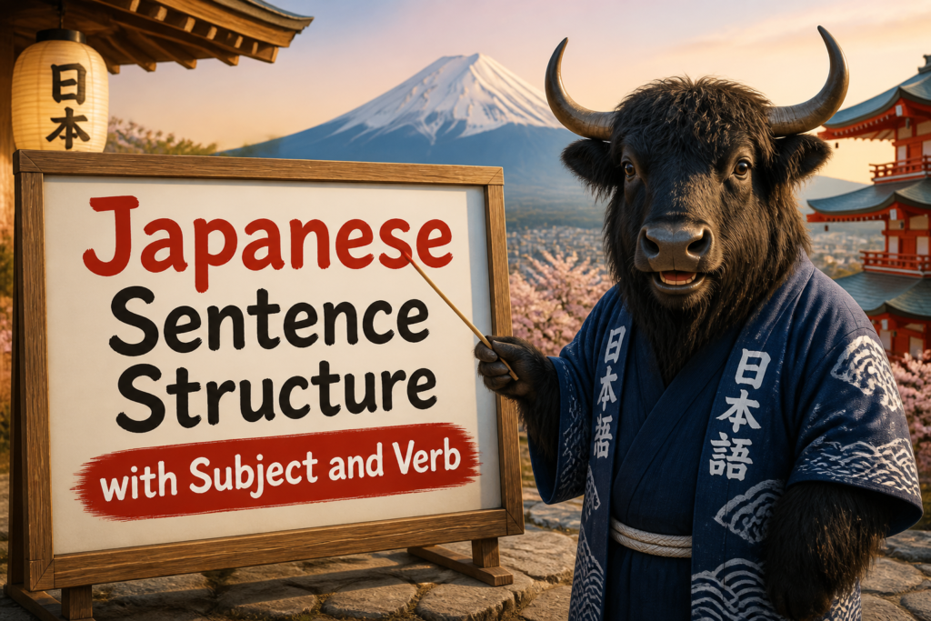 Japanese sentence structure diagram