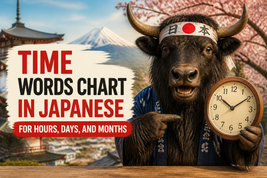 Japanese time words chart