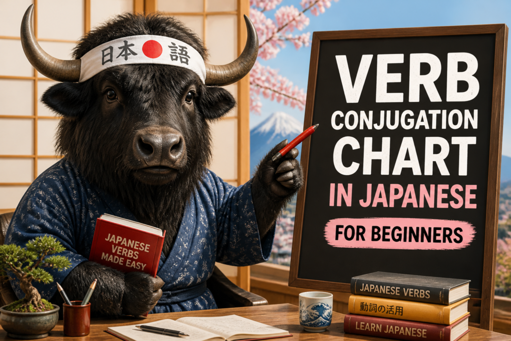Japanese verb conjugation chart