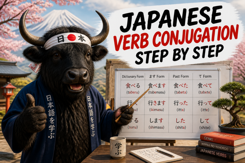 Japanese verb conjugation chart