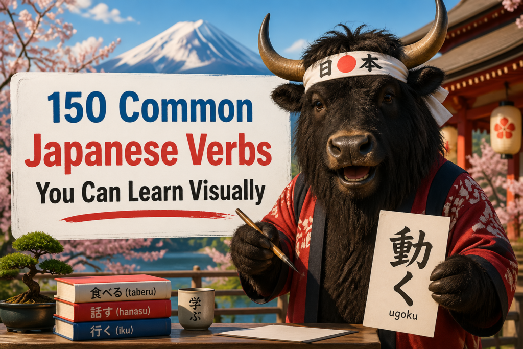 Visual list of Japanese verbs