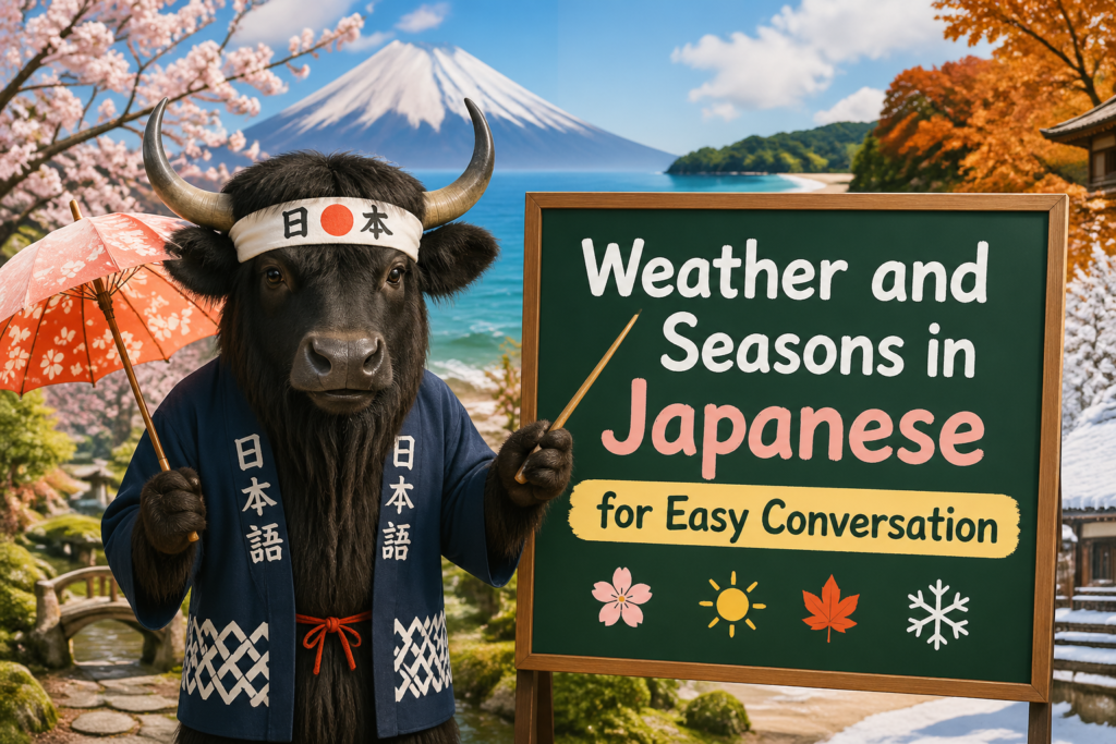 Japanese weather and seasons chart
