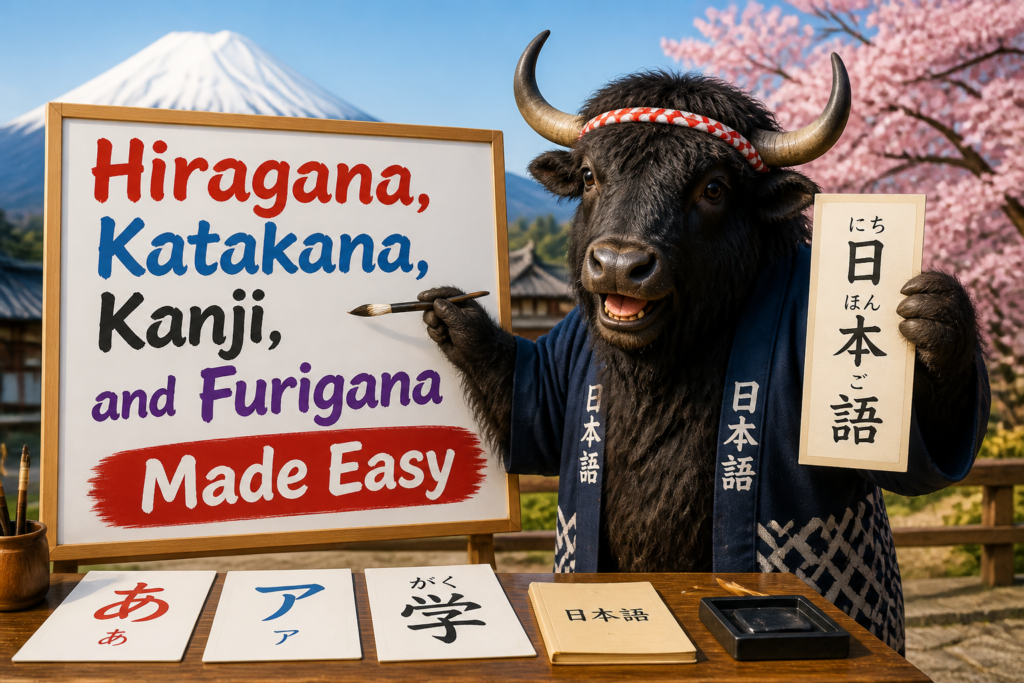 Japanese writing systems comparison