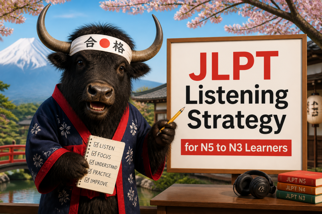 JLPT listening strategy checklist
