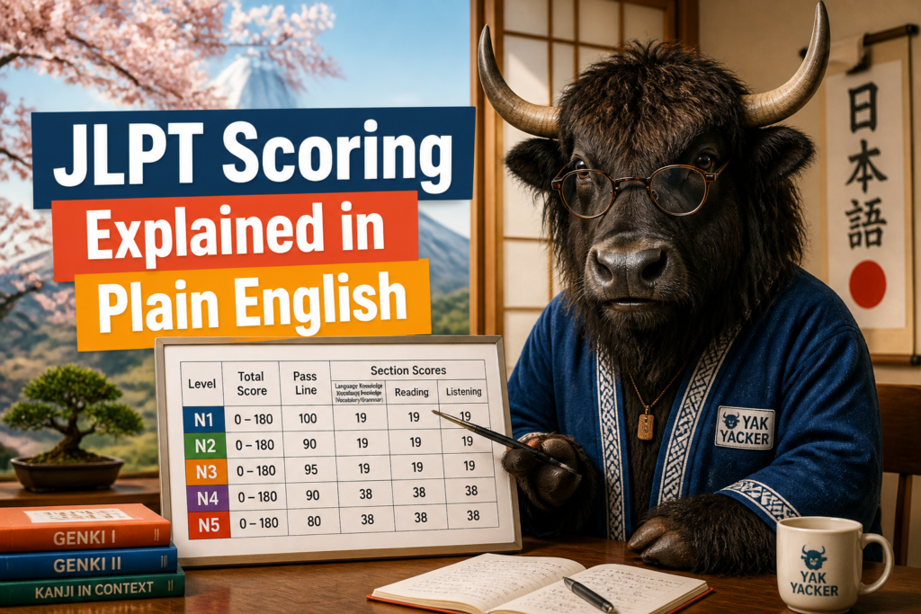 JLPT scoring chart