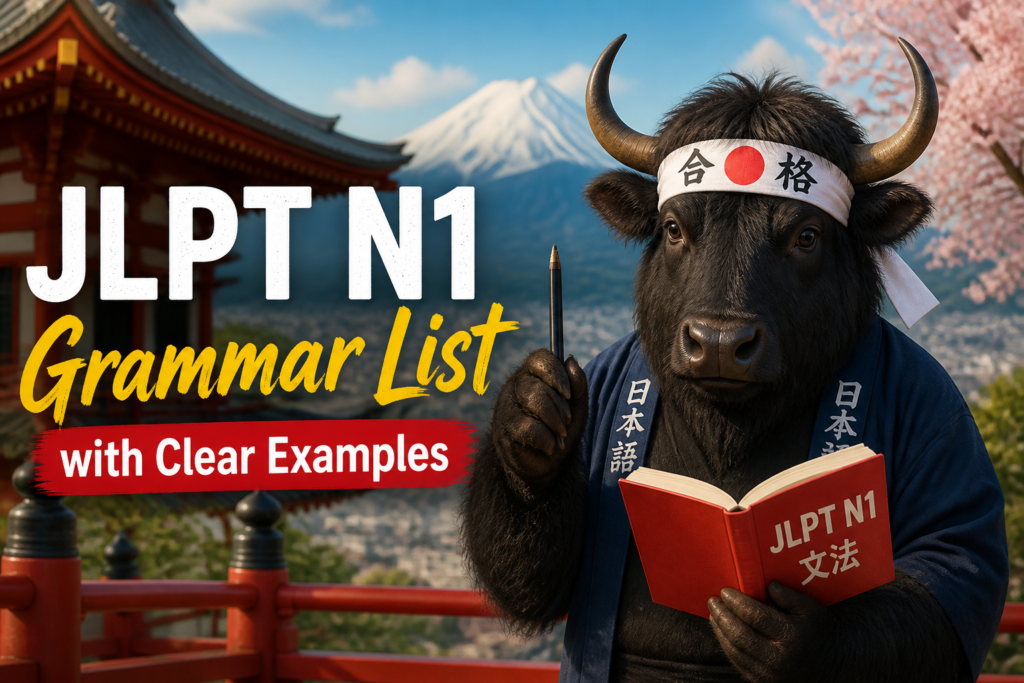 JLPT N1 grammar list