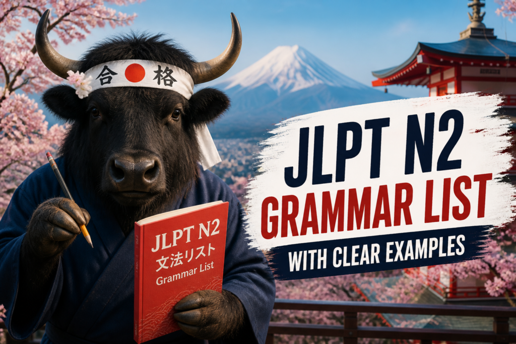 JLPT N2 grammar list