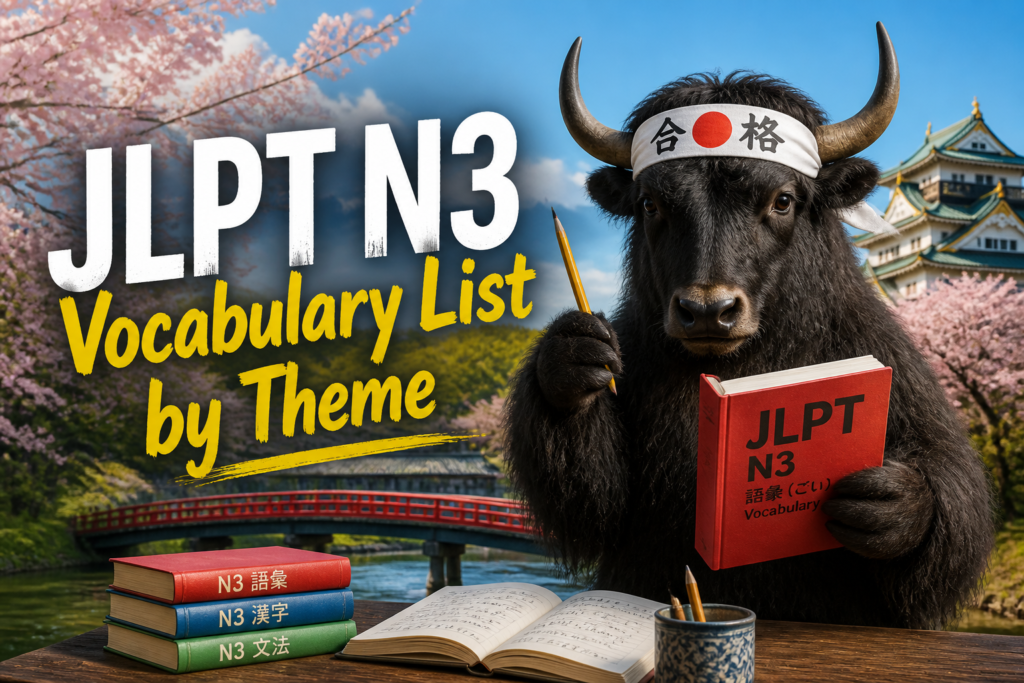 JLPT N3 vocabulary list
