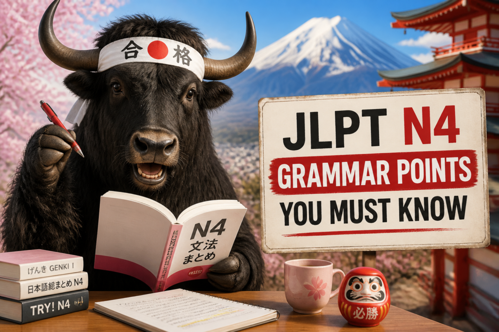 JLPT N4 grammar checklist