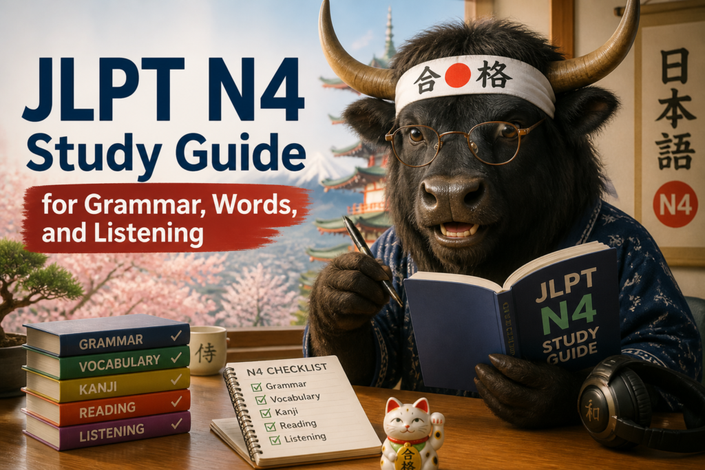 JLPT N4 study guide checklist