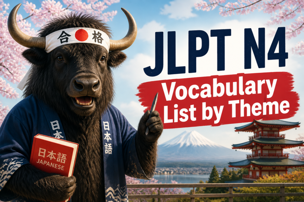 JLPT N4 vocabulary list