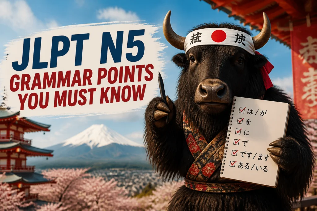 JLPT N5 grammar checklist