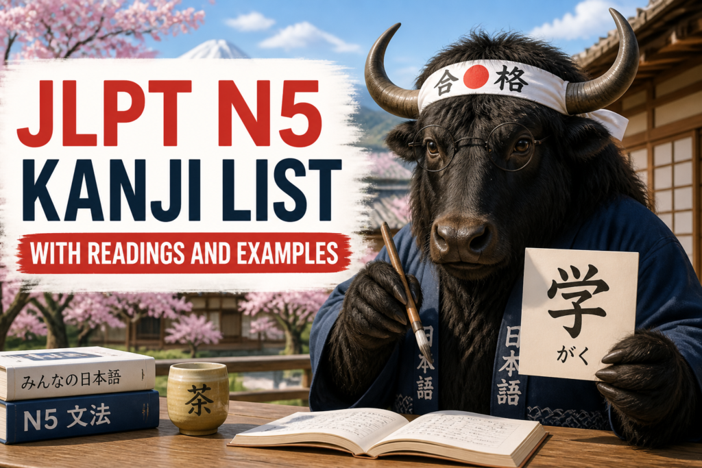 JLPT N5 kanji list