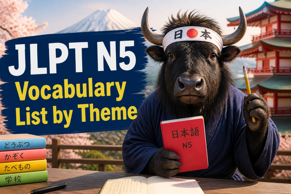 JLPT N5 vocabulary list