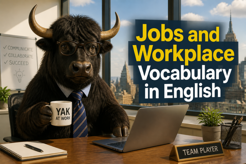 Jobs and workplace vocabulary in English