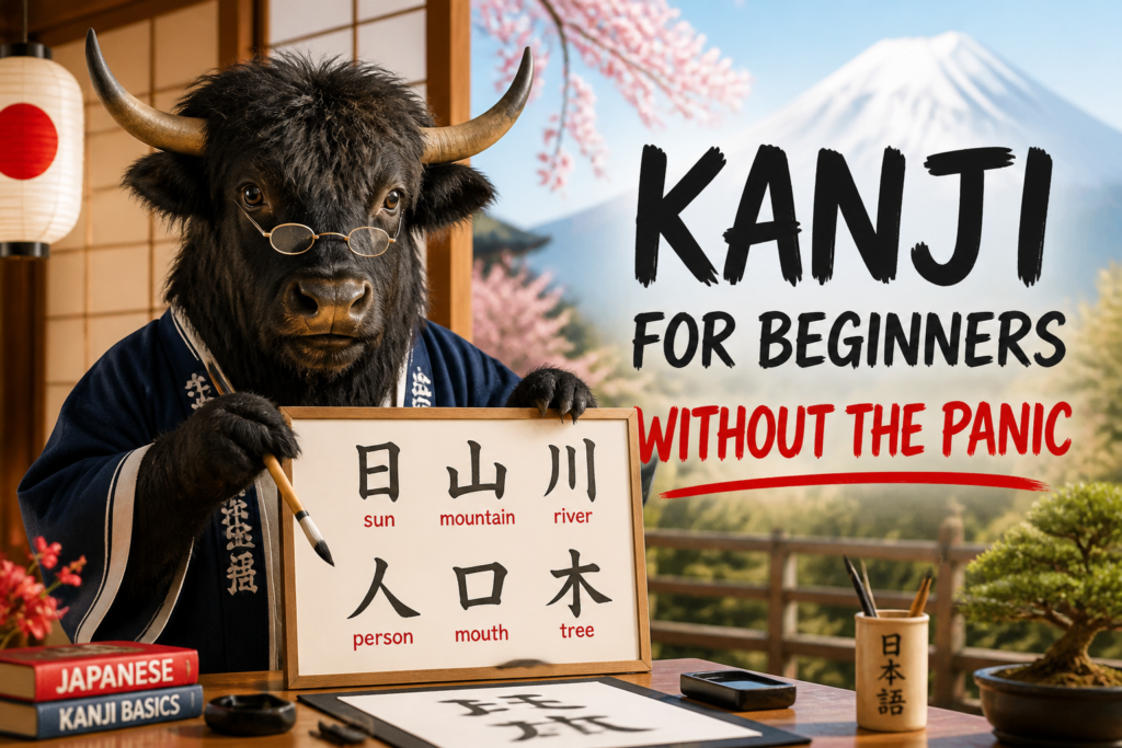 Beginner Japanese kanji examples