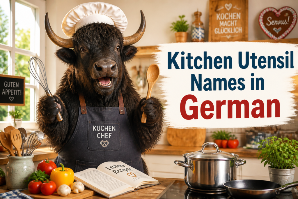 German kitchen utensil vocabulary