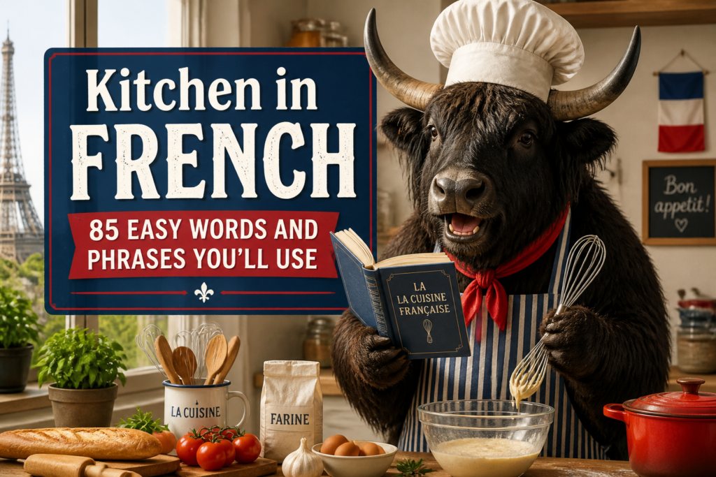 Kitchen vocabulary in French