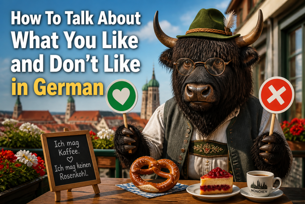 German phrases for likes and dislikes