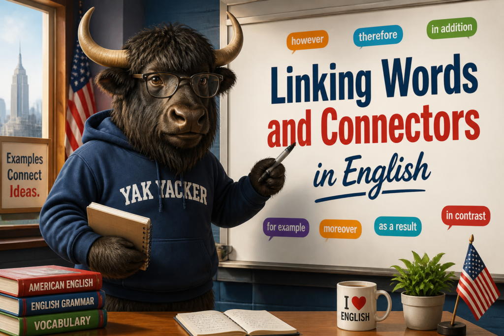 Linking words and connectors in English