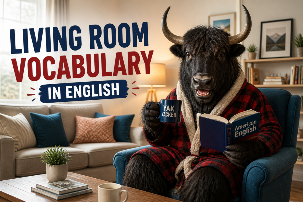 Living room vocabulary in English
