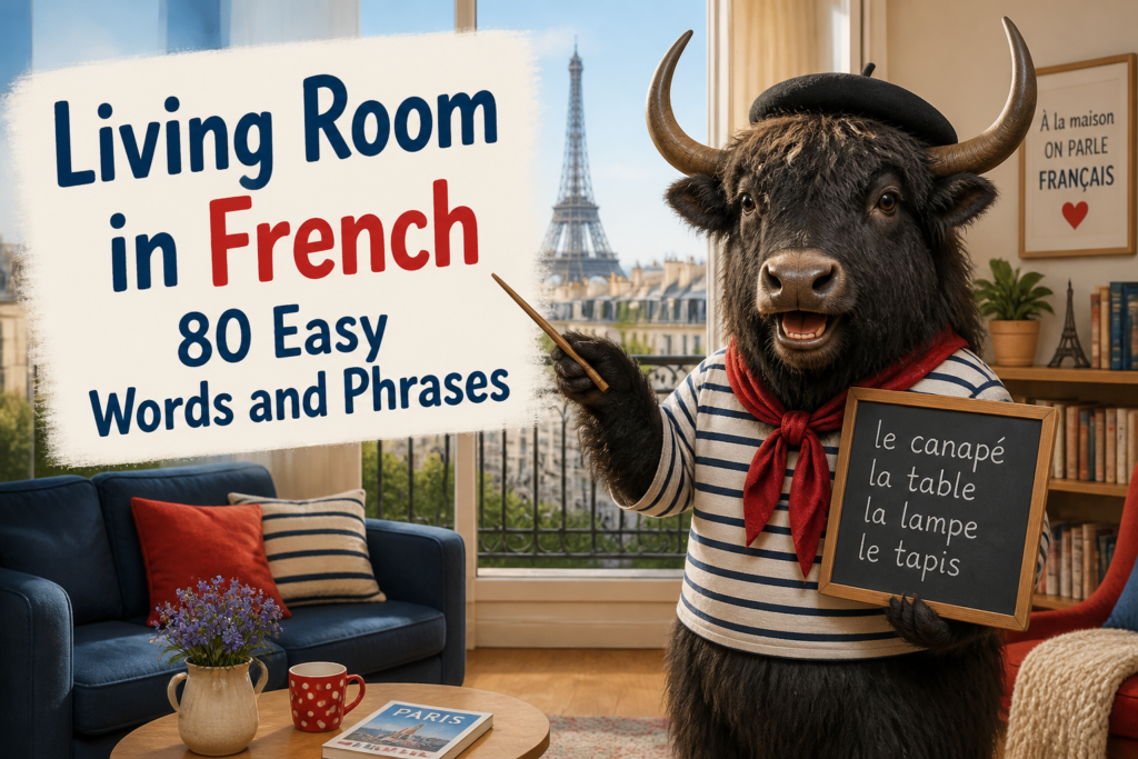 Living room vocabulary in French