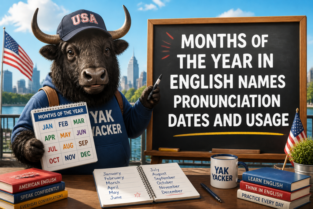 Months of the year in English