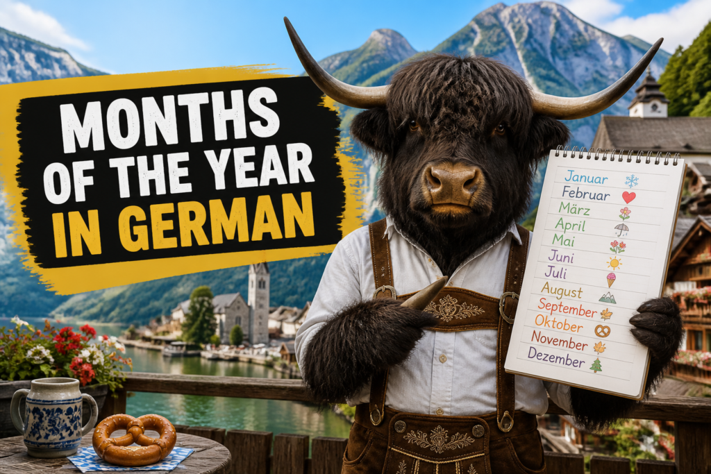 German months of the year vocabulary